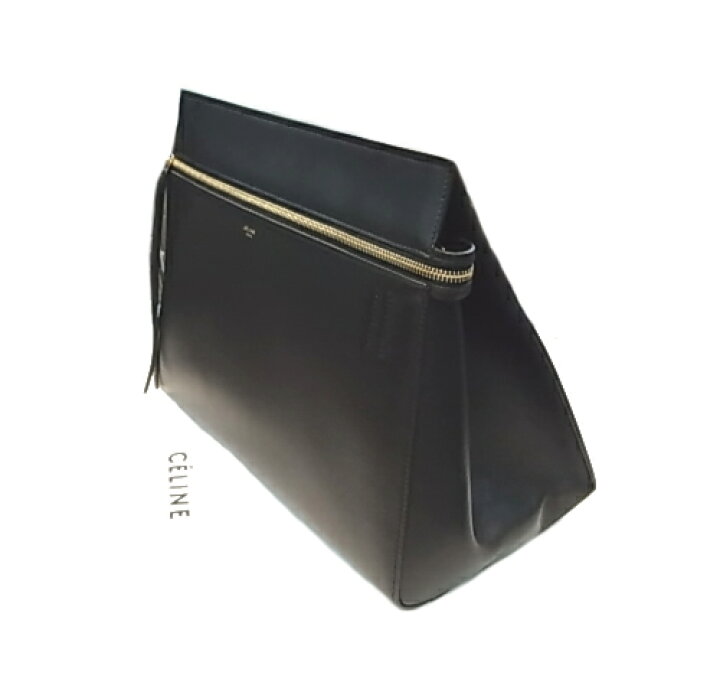 楽天市場】:CELINE セリーヌ 172603 ラージ エッジ ブラック レザー 革 