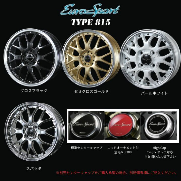 楽天市場】【新品ホイール 4本セット商品】ブレスト ユーロスポーツ 
