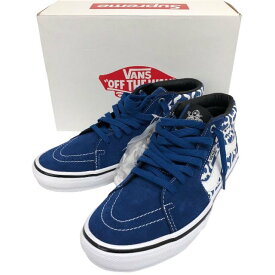 VANS/バンズ/Supreme/シュプリーム/Skate Grosso Mid/ブルー/スニーカー/26.5cm/メンズ/靴/RS0115