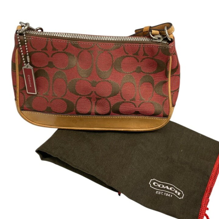 coach アクセサリーポーチ キャンバス レザー シグネチャー 6094 楽天 