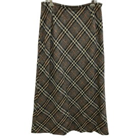BURBERRY LONDON/バーバリーロンドン/ノバチェック/ウールスカート/サイズ40/ブラウン/FE0451