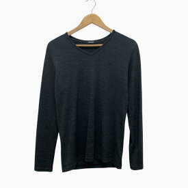 BURBERRY BLACK LABEL/バーバリーブラックレーベル/Vネック/カットソー/ウール/サイズ2/ダークグレー/メンズ/FC3875