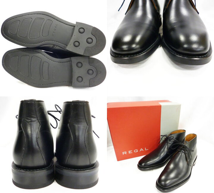 楽天市場】【REGAL】リーガル プレーントゥチャッカブーツ 未使用 24.5 