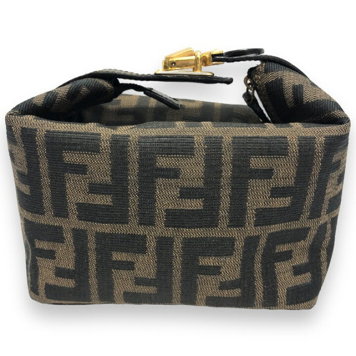 楽天市場】【FENDI】フェンディ ズッカ柄 キャンバス バニティ ポーチ 