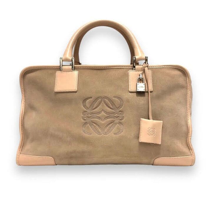 楽天市場】【LOEWE】ロエベ アマソナ36 スエード ハンドバッグ ピンク 