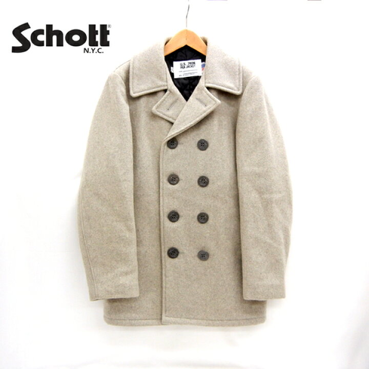 楽天市場】【Schott】U.S. 740N PEA JACKET ショット メルトンウール 