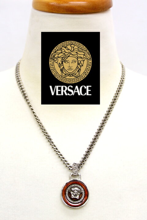 楽天市場】【VERSACE】 ヴェルサーチ メデューサ ロゴ ネックレス 