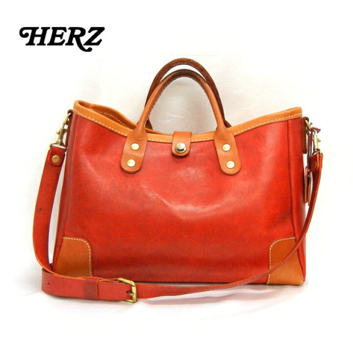 楽天市場】【HERZ】ヘルツ レザー トートバッグ 2way ショルダーバッグ  