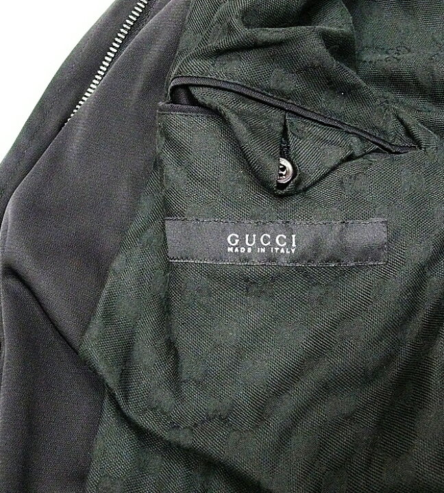 楽天市場】【GUCCI】グッチ ナイロンハーフコート メンズ ブラック 