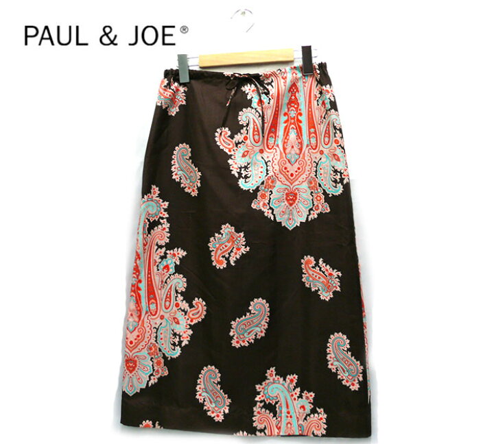 楽天市場】【PAUL&JOE】ポール＆ジョー ペイズリー柄 シルク スカート 