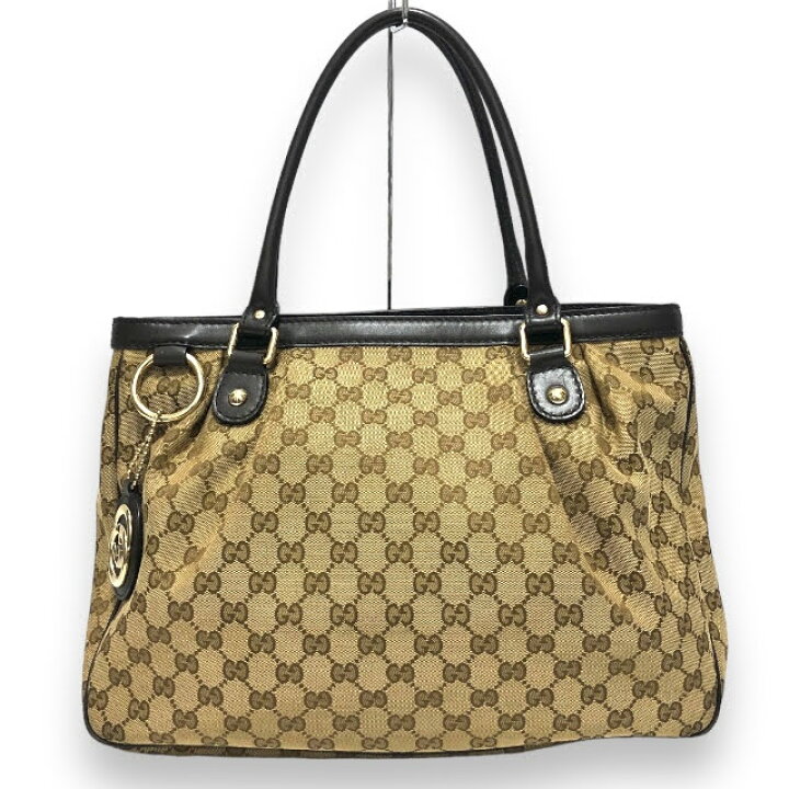 楽天市場】【GUCCI】グッチ GGキャンバス インターロッキングG トート 