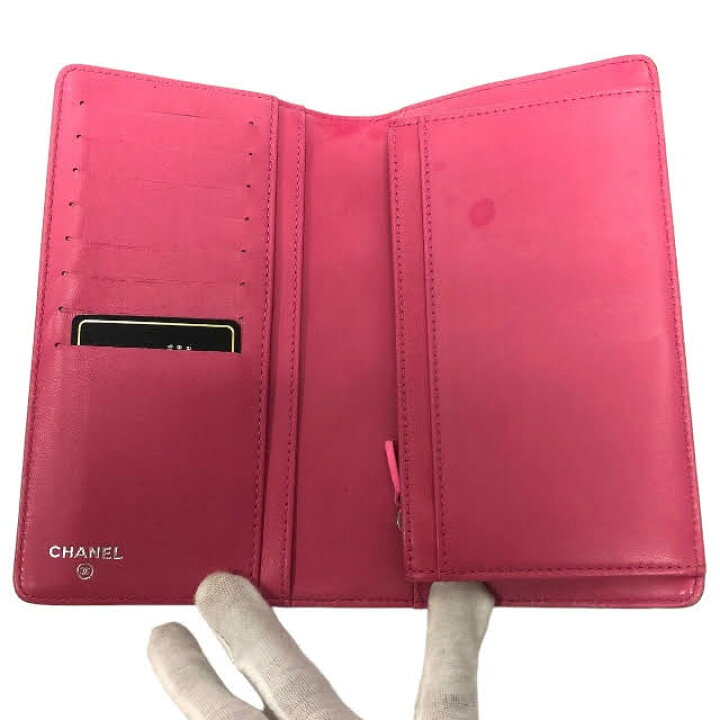 楽天市場】【CHANEL】シャネル アイコンライン パテントレザー 長財布 