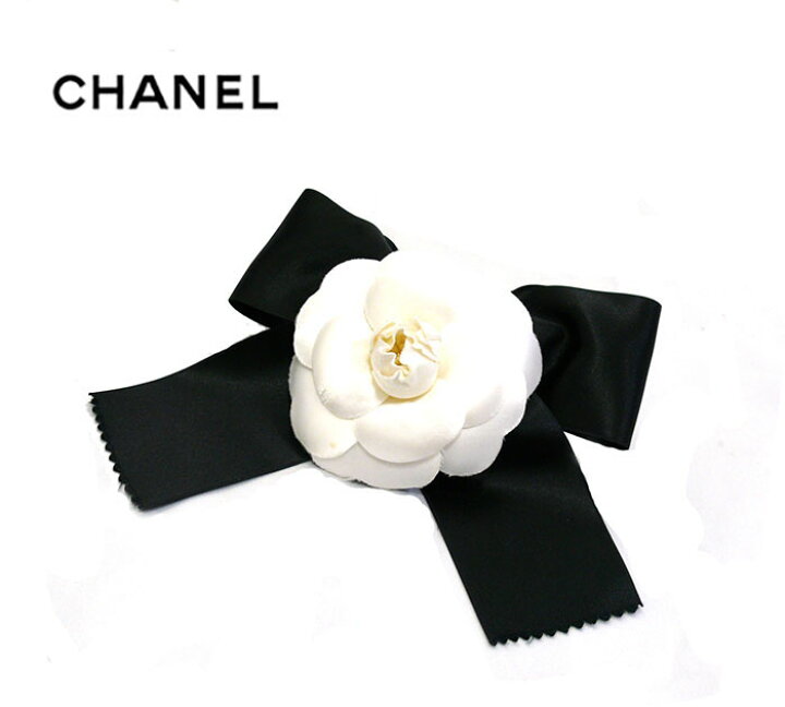 楽天市場】【CHANEL】シャネル カメリア リボン コサージュ ブローチ  