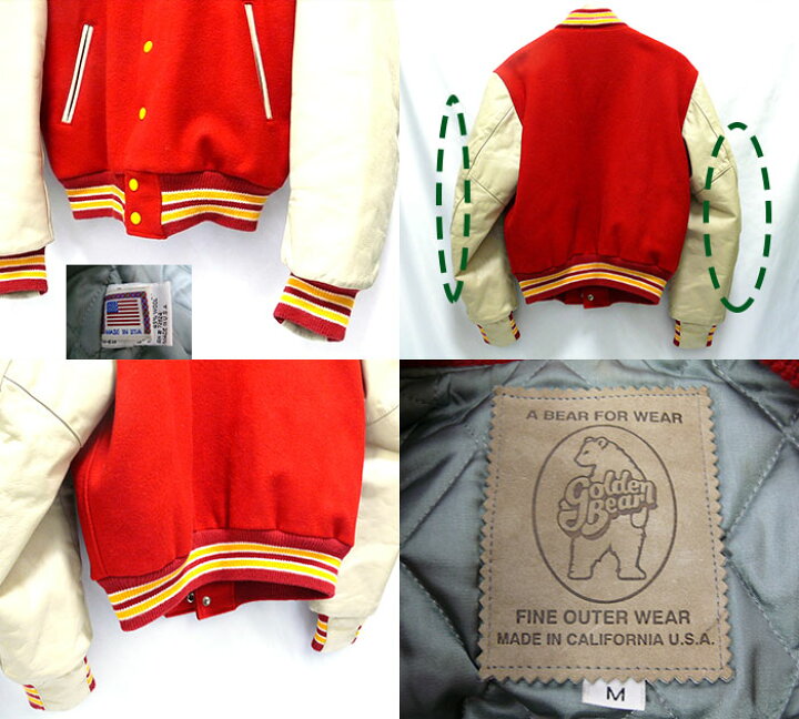 楽天市場】Golden Bear ゴールデンベアー 70sヴィンテージ 袖革 