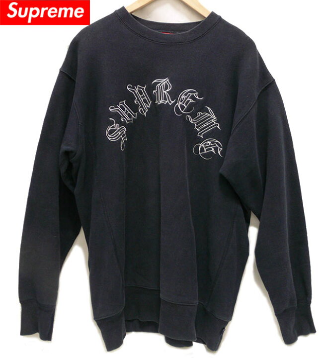 楽天市場】【Supreme】 シュプリーム ブラックレターロゴ スウェット 