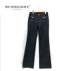 【BURBERRY】バーバリー インディゴカラー ブーツカット デニム 未使用品 サイズ38 RA2252【中古】
