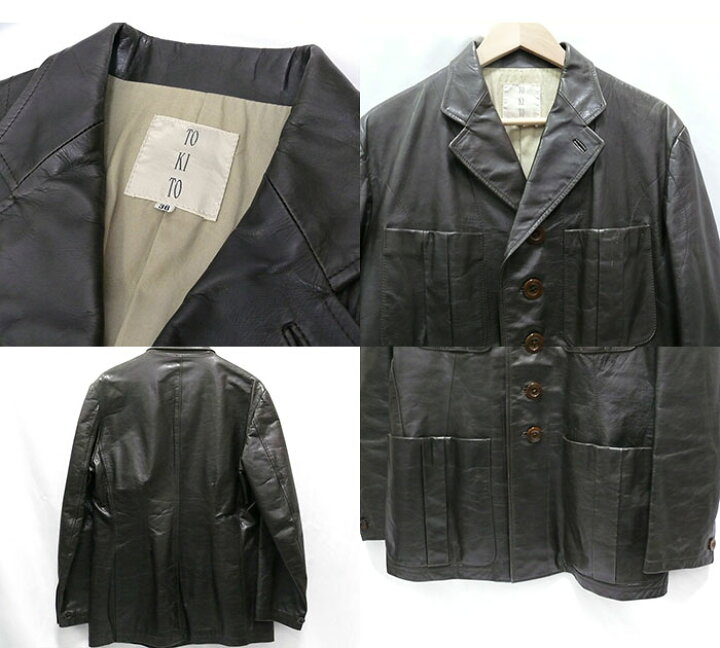 楽天市場】【TOKITO】トキト レザージャケット サファリ テーラード 