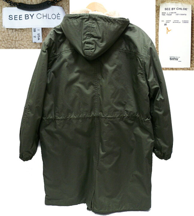 楽天市場】【SEE BY CHLOE】シーバイクロエ ボアライナー付き モッズ 