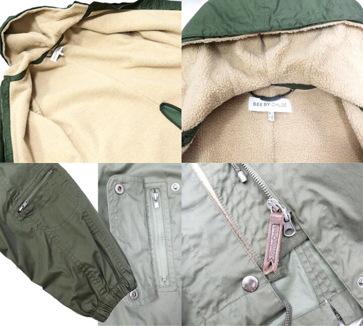 楽天市場】【SEE BY CHLOE】シーバイクロエ ボアライナー付き モッズ 