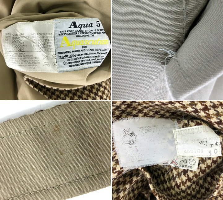 楽天市場】美品 【Aquascutum】アクアスキュータム リバーシブル 