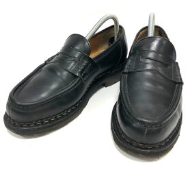 【Paraboot】パラブーツ REIMS ランス 厚底 ラバーソール コインローファー サイズ8 1/2 シューズ 紳士靴 メンズ 革靴 レザー RC4045 【中古】