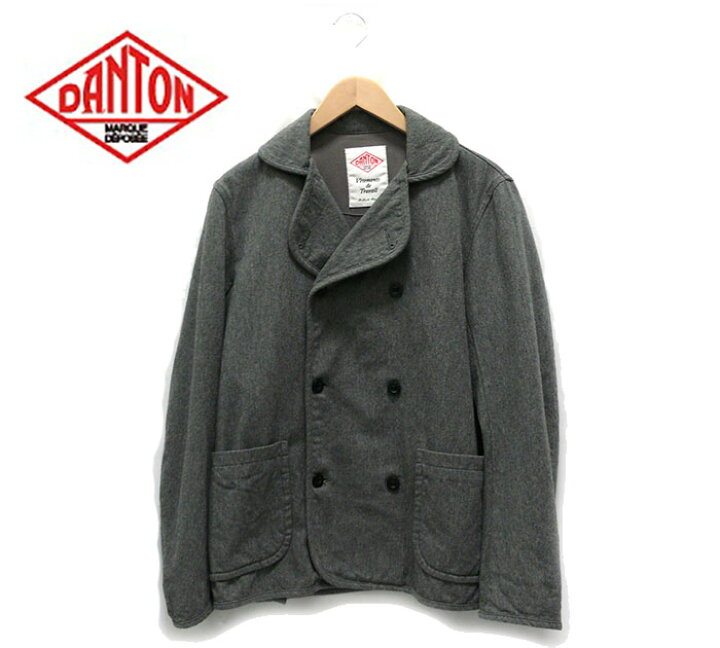 楽天市場】【DANTON】ダントン Pジャケット Pコート グレー サイズ40  