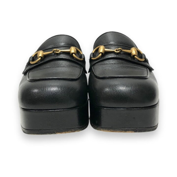 楽天市場】美品【GICCI】グッチ ホースビット プラットフォームビット  