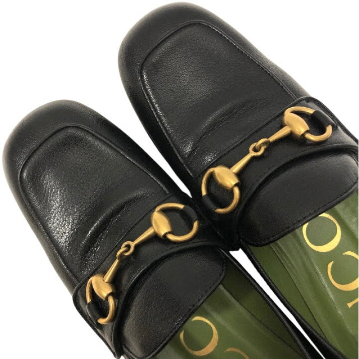 楽天市場】美品【GICCI】グッチ ホースビット プラットフォームビット  