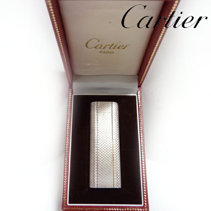楽天市場】【Cartier】カルティエ ガスライター アンティークシルバー  