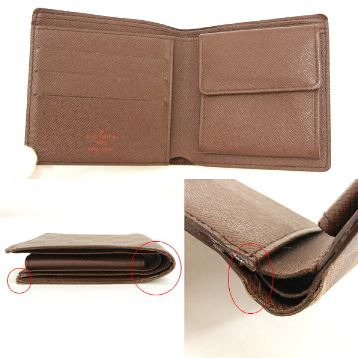 楽天市場】【LOUIS VUITTON】ルイヴィトン ダミエ・エベヌ ポルトビエ  