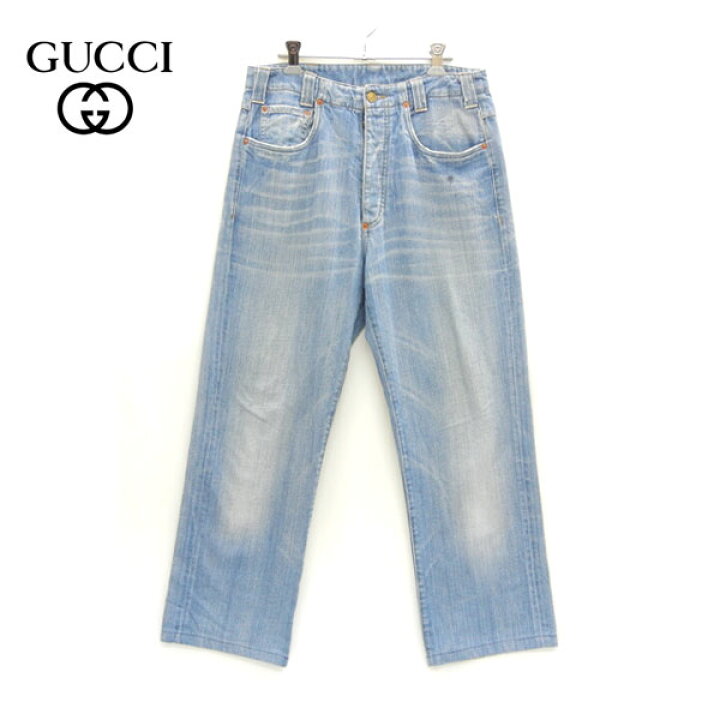 楽天市場】【GUCCI】グッチ ボタンフライ ストレートデニム デニム 
