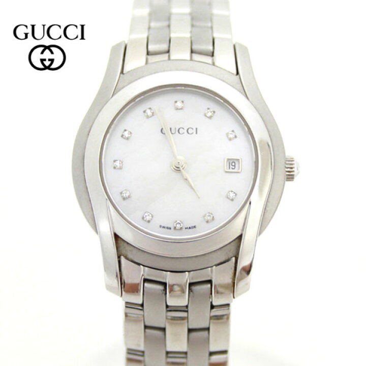 楽天市場】【GUCCI】グッチ 5500L（5505L） 11Pダイヤモンド ホワイト 