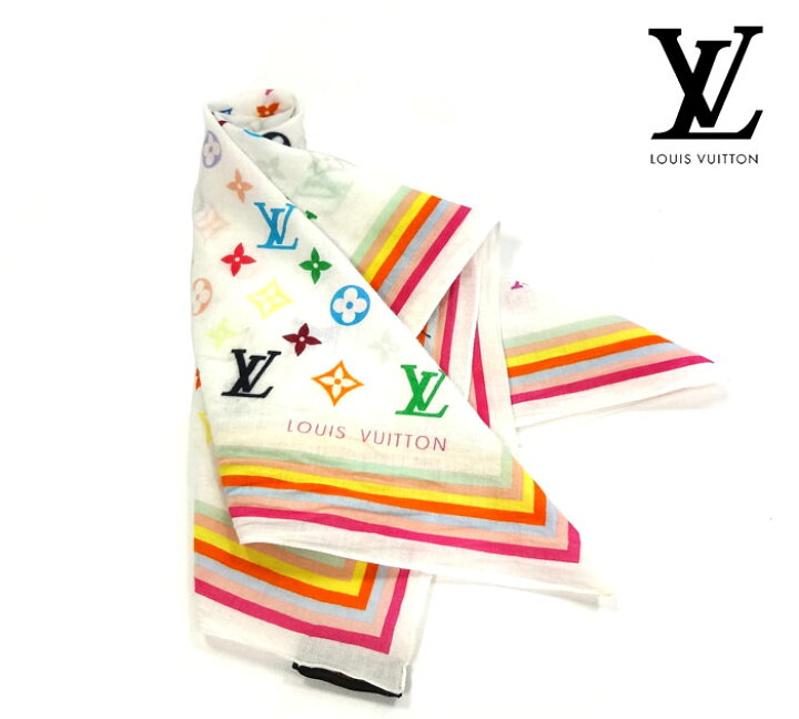 楽天市場】【LOUIS VUITTON】ルイヴィトン バンダナ スカーフ マルチ 