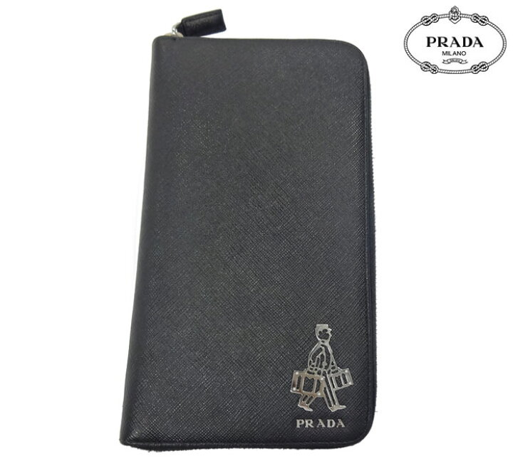 楽天市場】【PRADA】プラダ サフィアーノ メタルエンブレムロゴ 