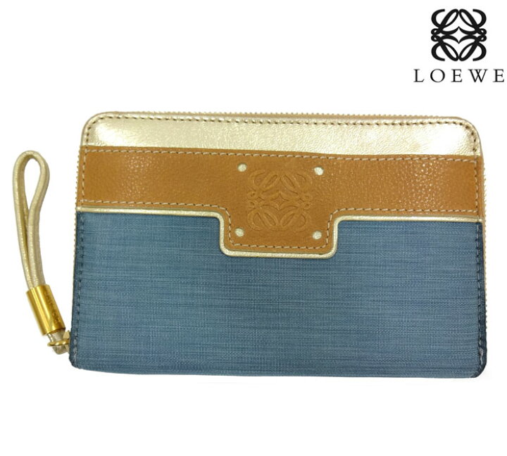 楽天市場】【LOEWE】ロエベ ロゴ型押し ラウンドファスナー 財布 