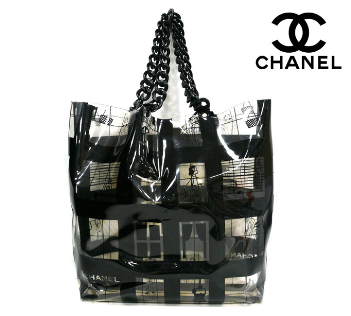 楽天市場】【CHANEL】シャネル ウインドウライン プラチェーン トート 