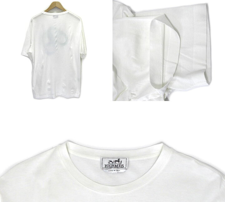 楽天市場】【HERMES】エルメス Tシャツ カットソー クルーネック シ  