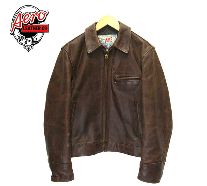 楽天市場】【Aero LEATHER Co.】エアロレザー シングルライダース 