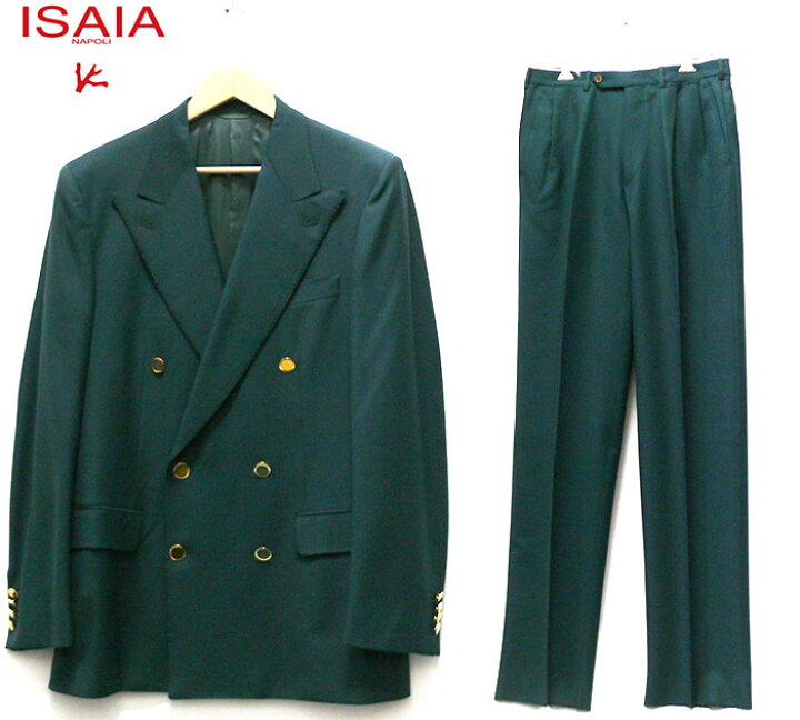 楽天市場】【ISAIA】イザイア サイズ46 イタリア製 ダブルスーツ 