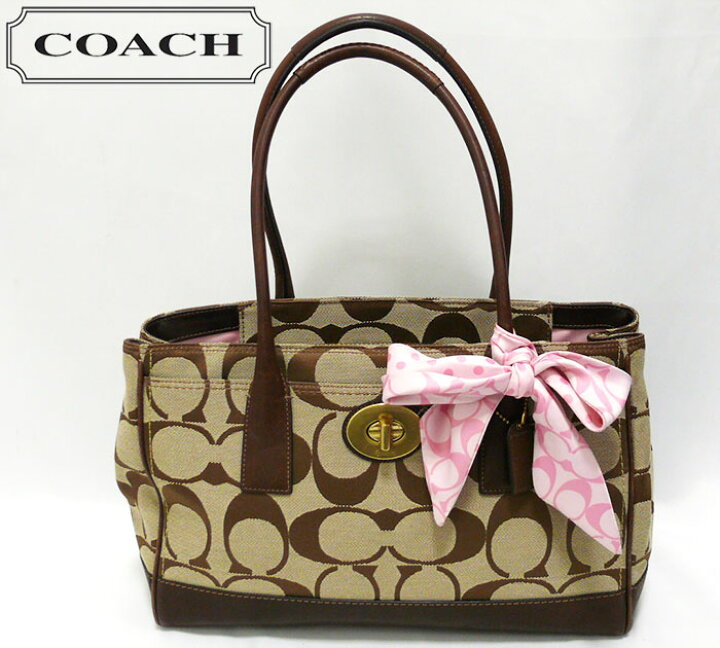 楽天市場】【COACH】コーチ シグネチャー マデリントン トートバッグ 