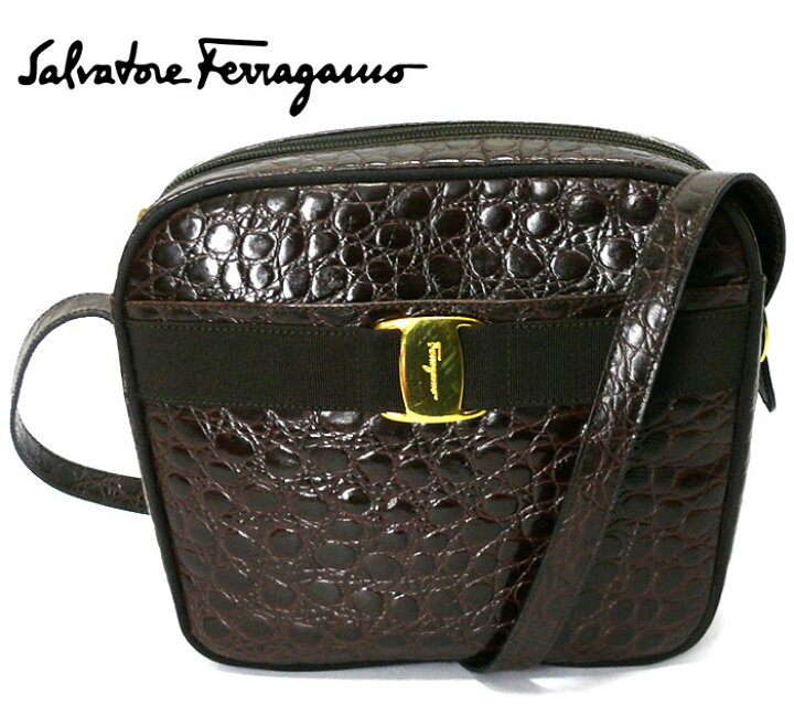 楽天市場】【Salvatore Ferragamo】フェラガモ ヴァラ クロコ型押し  
