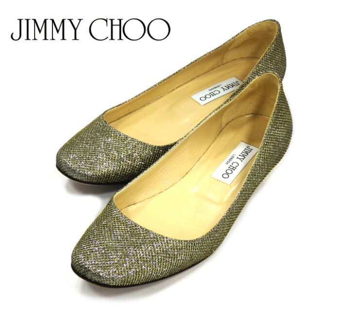 楽天市場】【JIMMY CHOO】ジミーチュウ ラメグリッター フラット 
