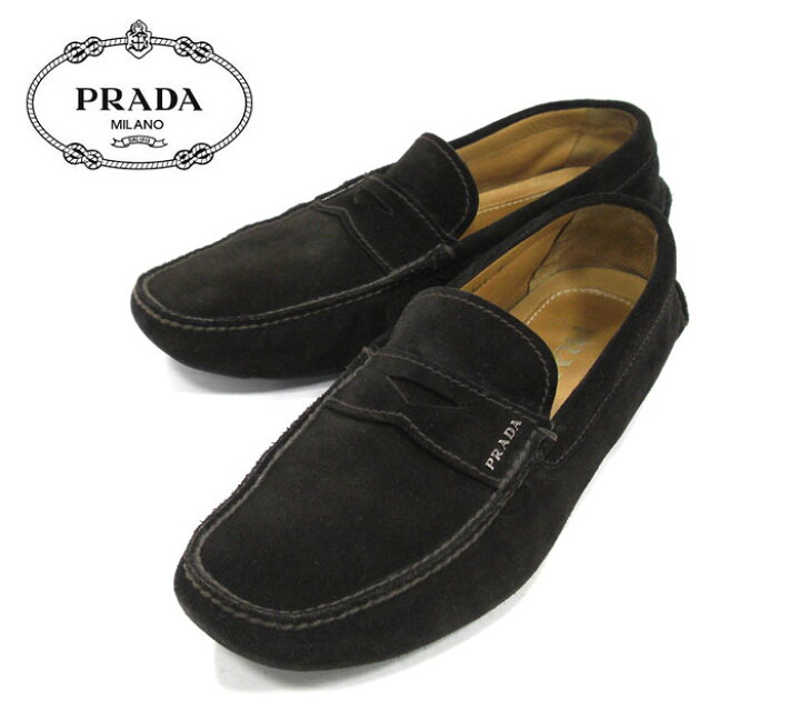 楽天市場】【PRADA】プラダ スエード ドライビングシューズ サイズ8 