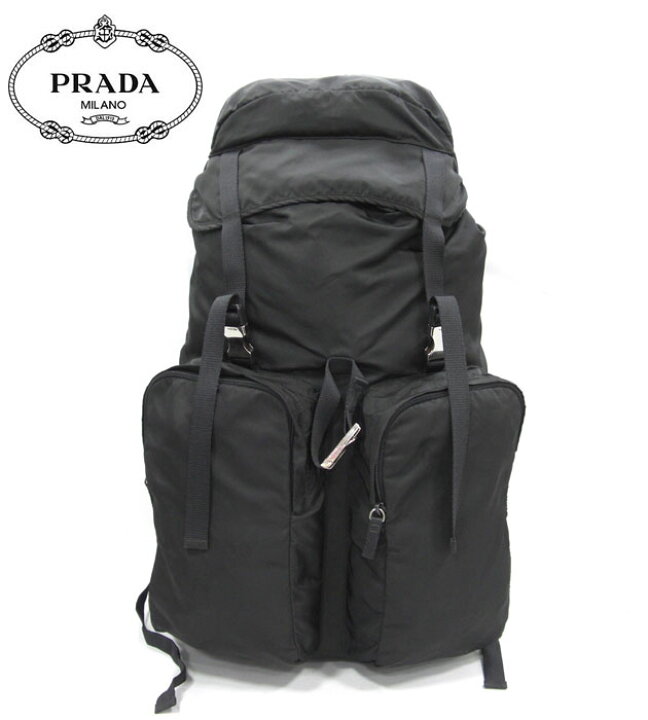 楽天市場】【PRADA】プラダ リュック V136 バックパック ナイロン ネロ 