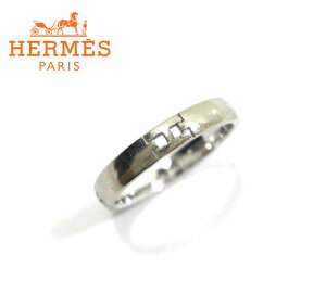 【HERMES】エルメスヘラクレス リング 16号 ＃57 K18WG 750 ホワイトゴールド 4.4g 指輪 ジュエリー アクセサリー RM1378 【中古】