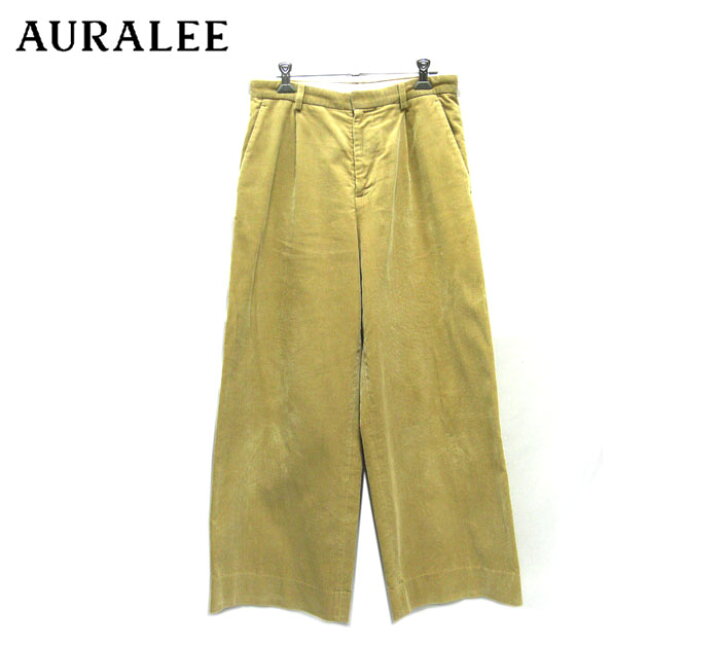 楽天市場】【値下げしました】【AURALEE】オーラリー ワイドスラックス 