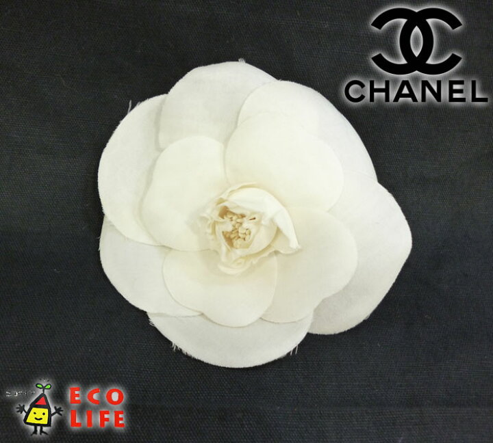楽天市場】【CHANEL】シャネル カメリア コサージュ ブローチ ホワイト 