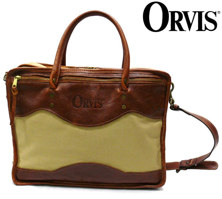 楽天市場】【ORVIS】オービス キャンバス×レザー ブリーフバッグ 