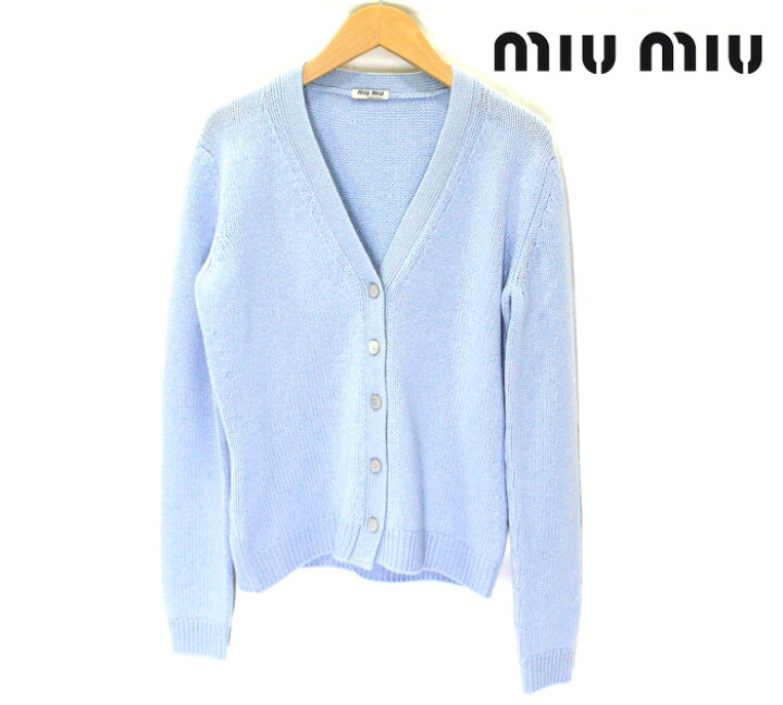 楽天市場】【MIUMIU】ミュウミュウ カシミヤ Vネックボタン  