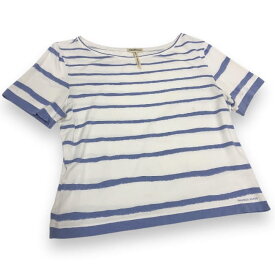 【HERMES】エルメス ボーダー マリン Tシャツ 半袖 カットソー フランス製 サイズSM レディース 女性用 RC4648 【中古】
